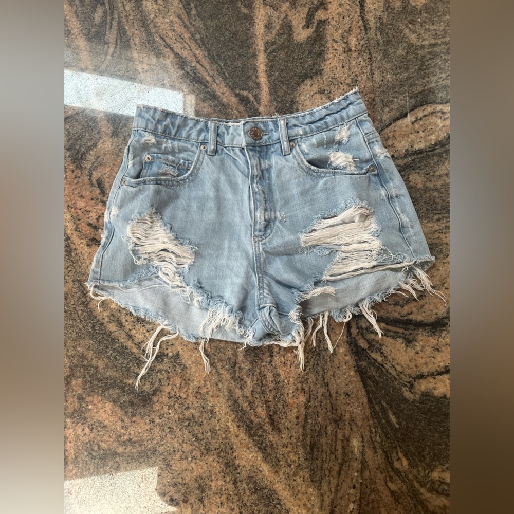 Garage denim shorts